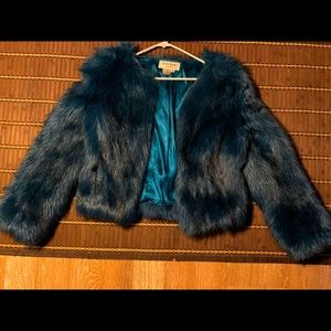 Fuzzy Blue Cookie Monster Coat